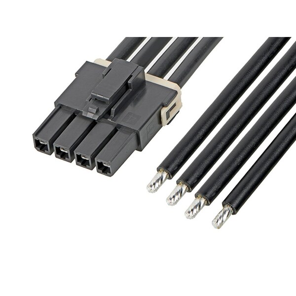 Molex Mega-Fit Female-To-Pigtail Off-The-Shelf (Ots) Cable Assembly, Single Row, 150.00Mm Length, Tin 2164011041 - main
